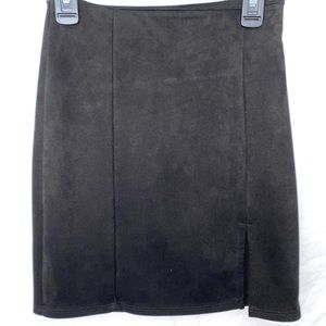 Black Bodycon Skirt with Slit Size Small